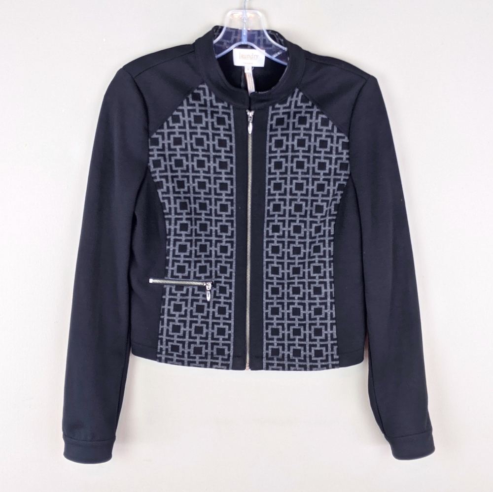Laundry by Shelli Segal | Black Print Jacket - E76